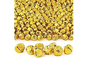 Jingle Bells for Crafts, 120 Pcs Gold Jingle Bells Bulk, Enhancing Your Festive Ambiance