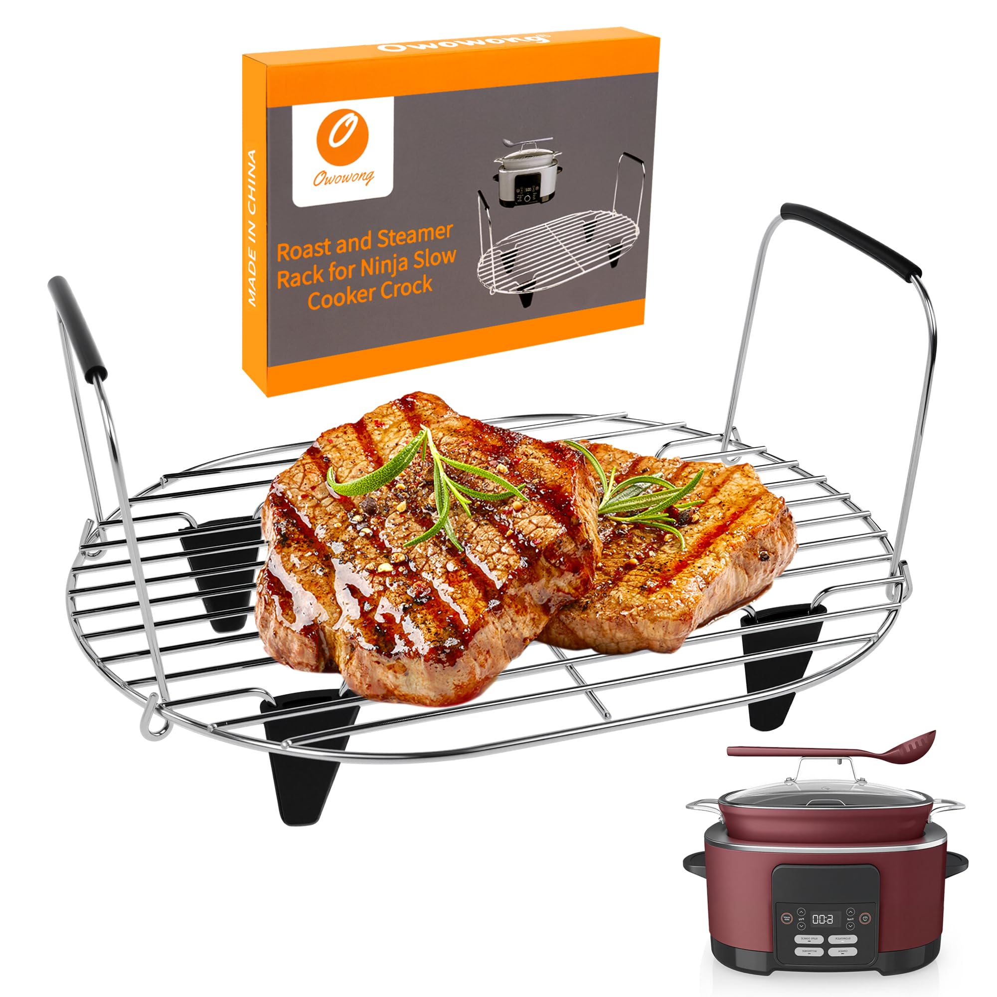 Amazon.com: Roast and Steamer Rack Compatible with Ninja Foodi