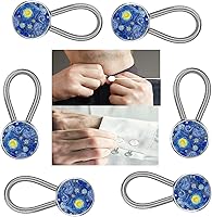 Vista 9 de Extensor de cuello y camisa para camisa de vestir, pantalones de traje, abrigo - extensor de botones (mármol blanco)