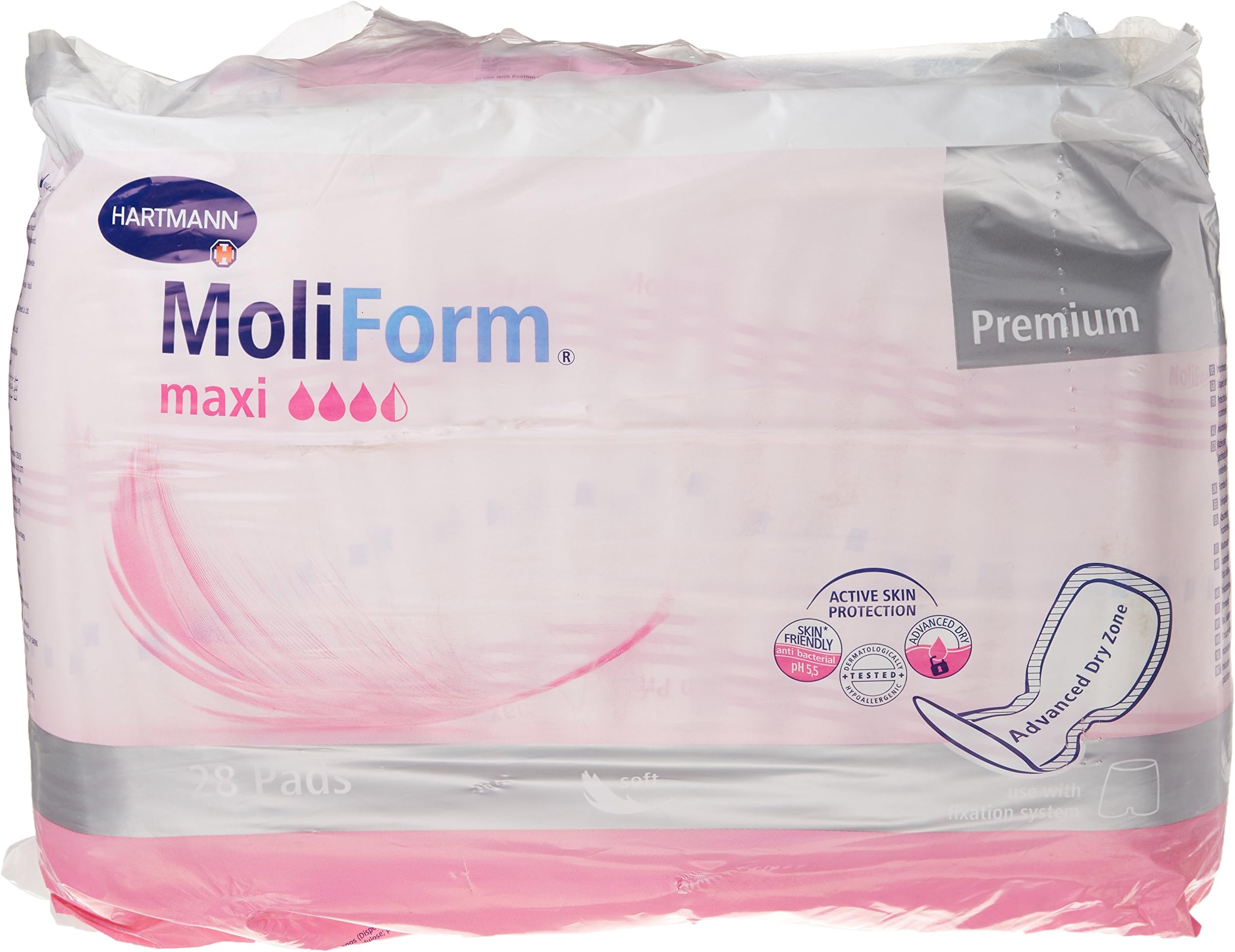 Hartmann168718 MoliForm Soft Maxi Incontinence Pad (Pack of 28)