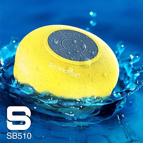 Miniatura 5 de Dispositivo para escuchar música SoundBot SB510, resistente al agua, conexión inalámbrica de bluetooth, tecnología en HD, altavoz de ducha, manos