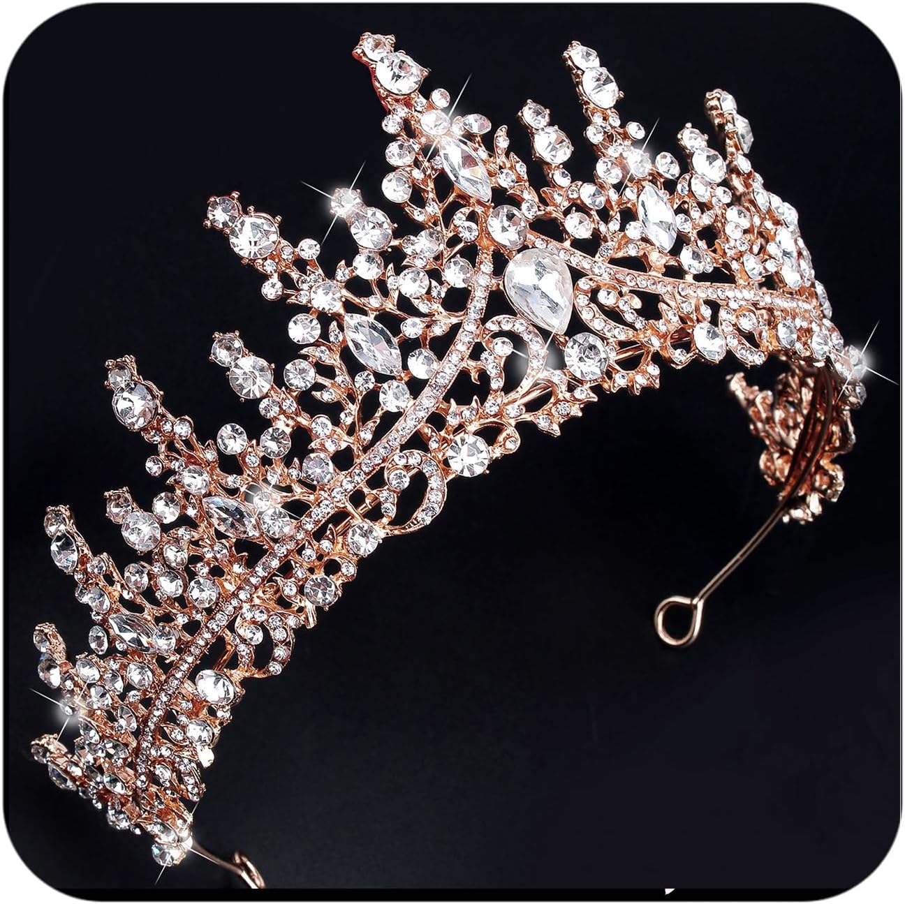 COCIDETiara and Crown for Women Crystal Queen Crown