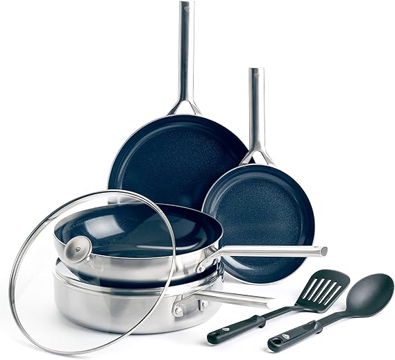 Blue Diamond Cookware TriPly Stainless Steel Ceramic
