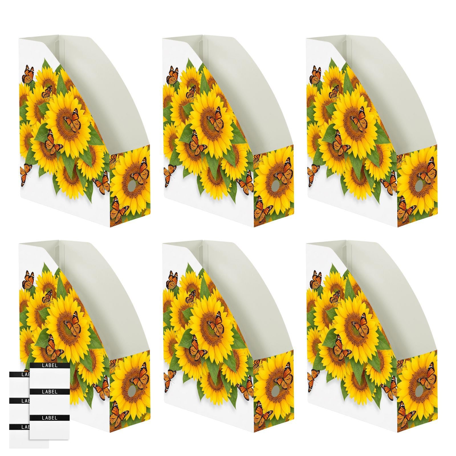 Portariviste classico bianco girasole per lettori