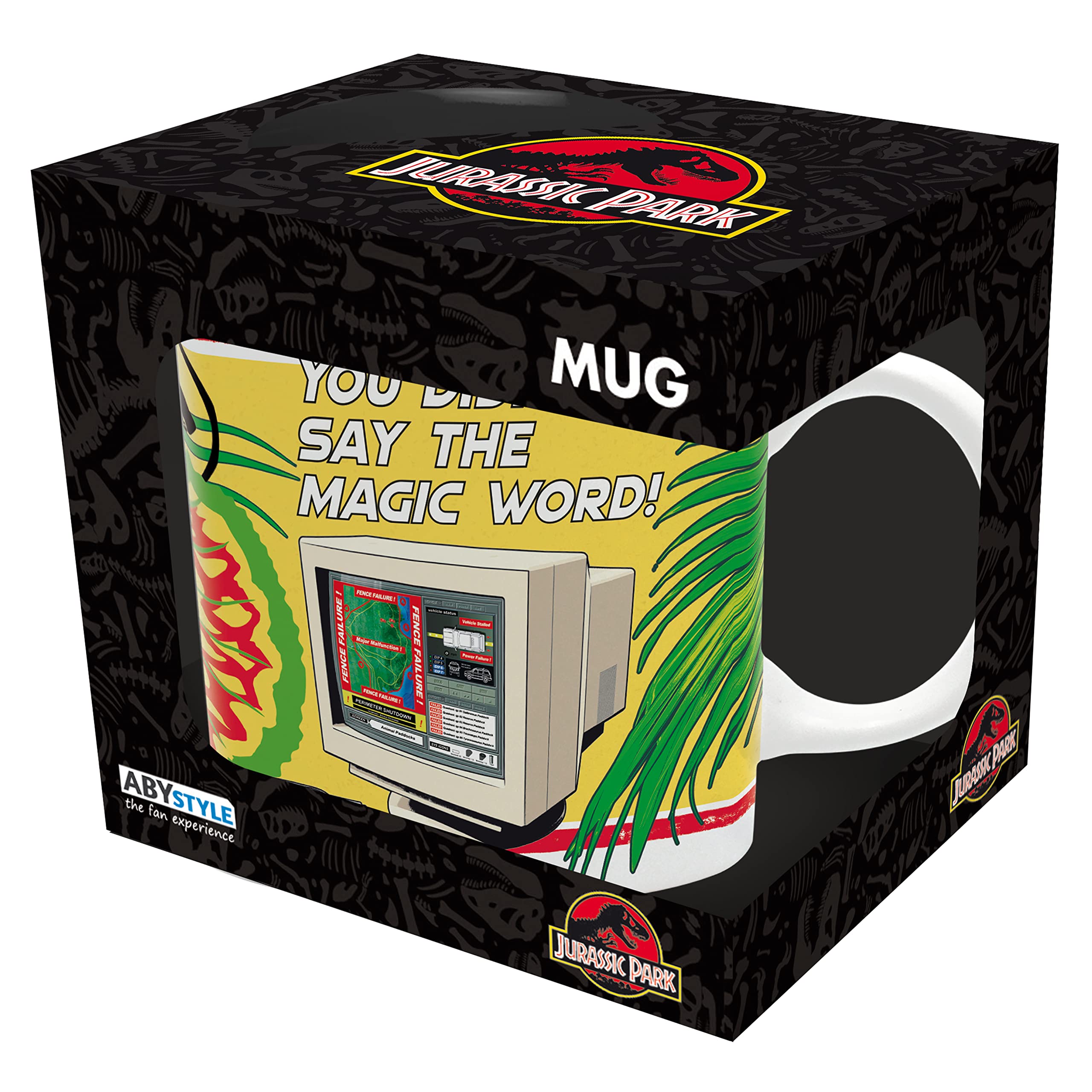 ABYstyle JURASSIC PARK Tasse 'The Magic Word' - 320 Ml, Offizielles Fan-Artikel