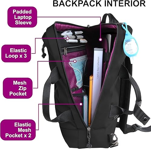 Miniatura 10 de Rangeland Mochila Smart Business Brief - Bolso de mensajero de hombro para laptop Urban Commuter, Gris,claro