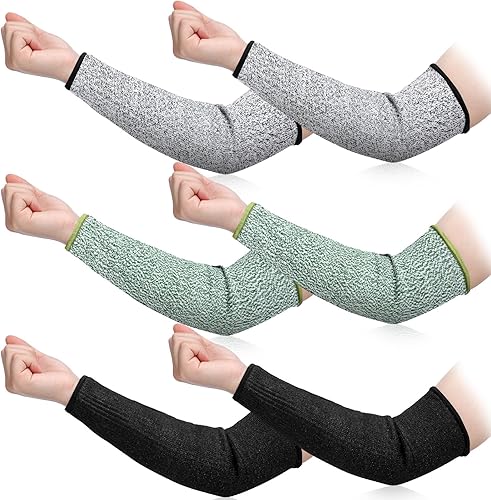 Miniatura 38 de 3 pares de protectores de brazo para piel fina y moretones, resistente a los cortes, manga de antebrazo, manga de protección contra quemaduras