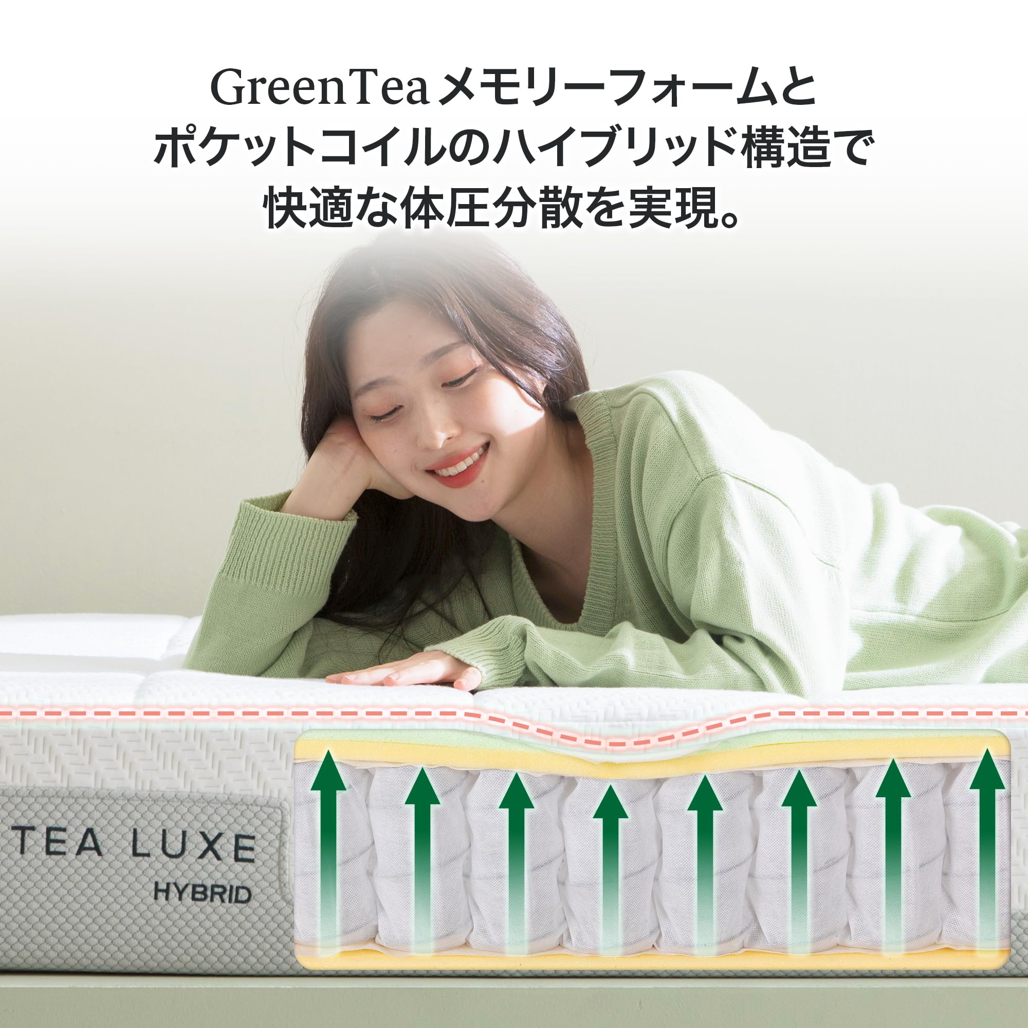 ジヌス Prime Luxe ハイブリッドマットレス セミダブル タグカット品 ジヌス Prime Luxe ハイブリッドマットレス セミダブル タグカット品