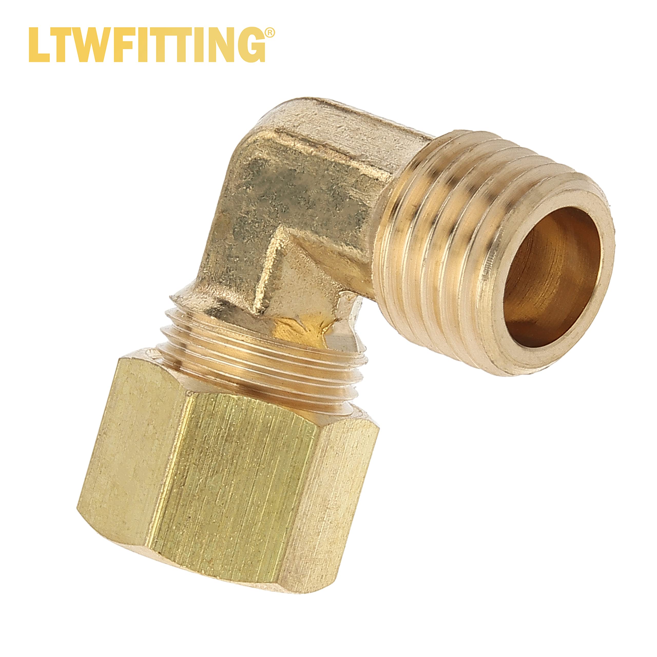 LTWFITTING Assortiment de 30 coudes de compression en laiton mâle OD x NPT