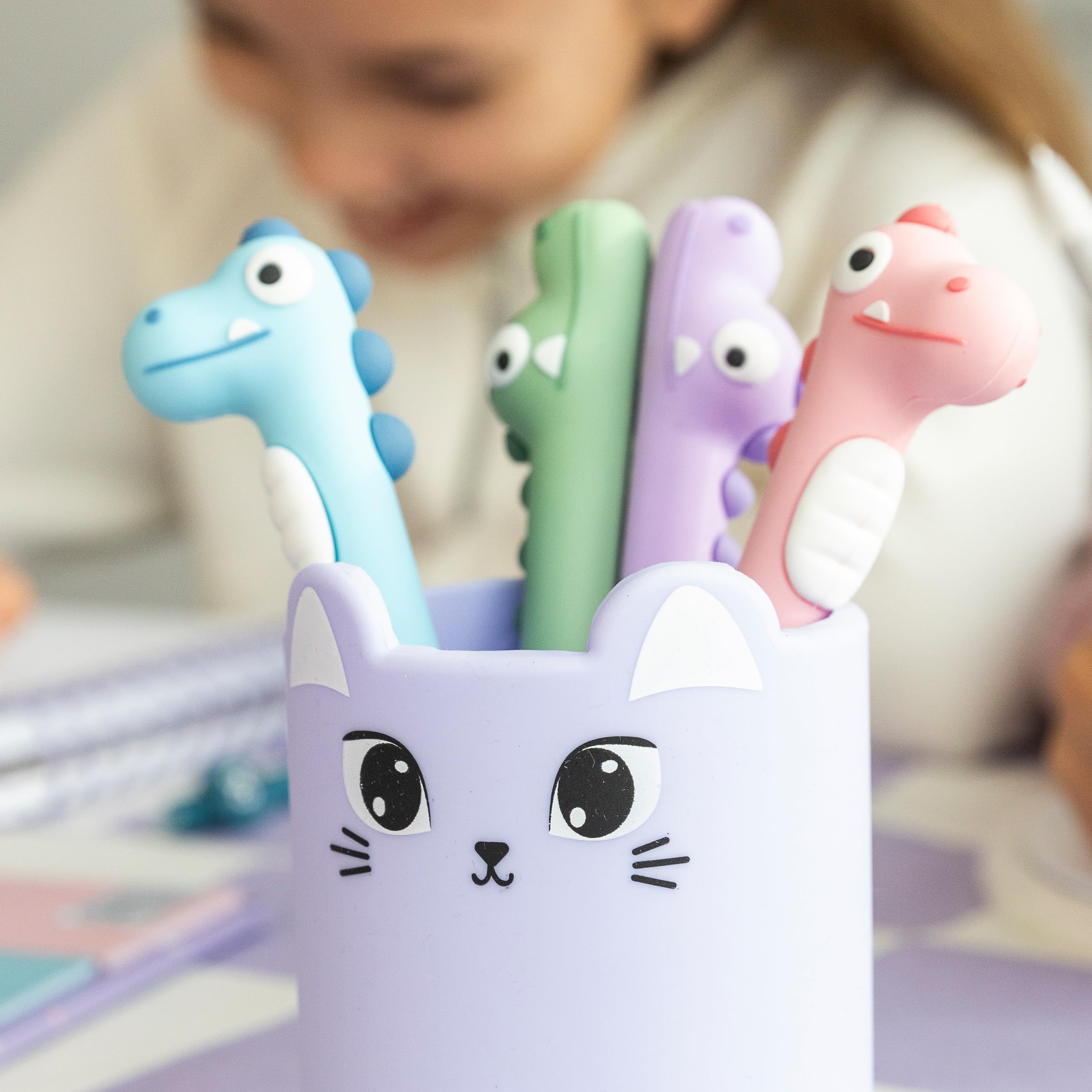 Back2Fun - Stylo Pour Enfants Avec Capuchon Et Motif