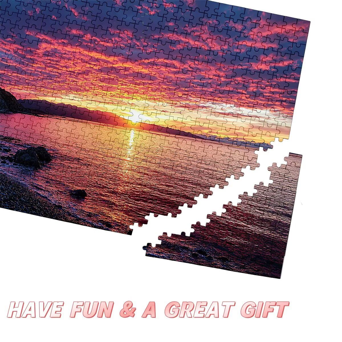 Puzzle 1500 Pezzi Paesaggi, Puzzle Tramonto per Adulti, Puzzles in Legno Intrattenimento Creativo, Divertimento, Puzzles Educativi Classici con Confezione di Alta Qualità Idea Regalo Donna Decor -3126