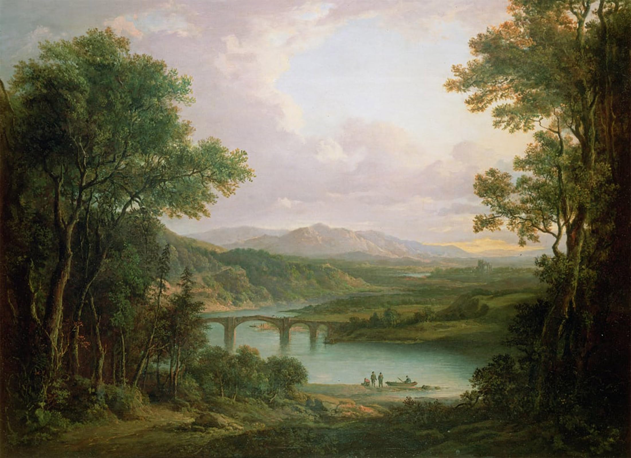 ARTXLXXBN Famous Art Print Poster Vintage Wall Art Melrose by Alexander Nasmyth Canvas Art Poster for Home Decor 60x90cm