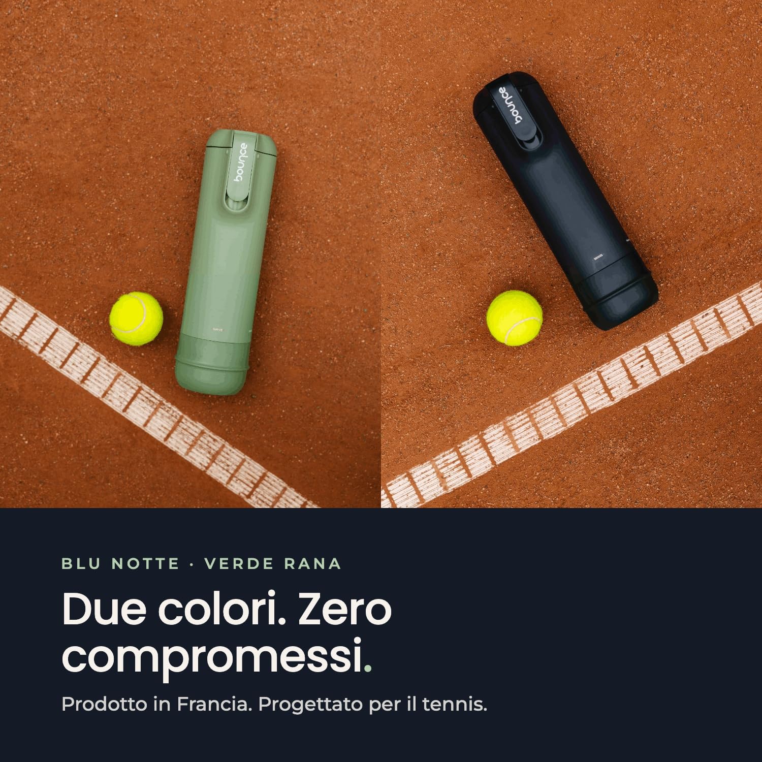 Bounce Tube FilterTech - Pressurizzatore Palline da Tennis | Durata x3 – Tenuta Ermetica Rinforzata 3 Settimane – Pompa Integrata Brevettata – Made in France