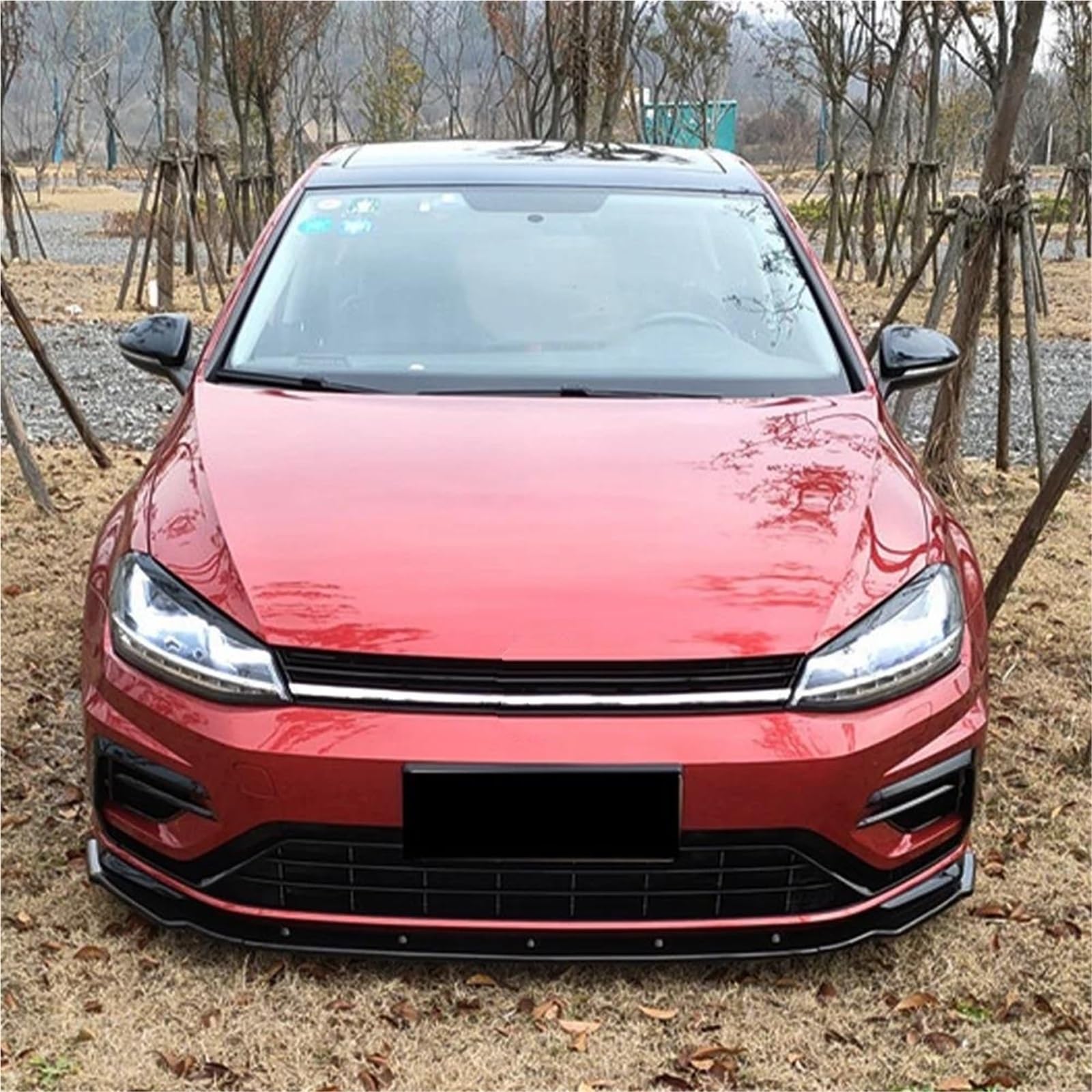Auto Frontspoiler Für VW Für Golf 7 Für MK7 .5 R Für GTI Für GTD 2013-2020 Frontstoßstange Splitter Lip Diffusor Body Kit Spoiler Guard Frontstoßstangenspoiler