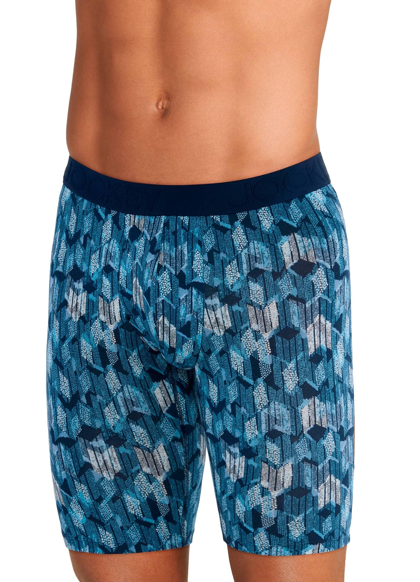 Jockey Men's Underwear Active Ultra Soft Modal 9" Long Leg Boxer Brief - 3 Pack