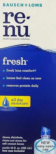 Renu Fresh All Day Moisture Solución multiusos para lentes de contacto ocular 12 onzas líquidas