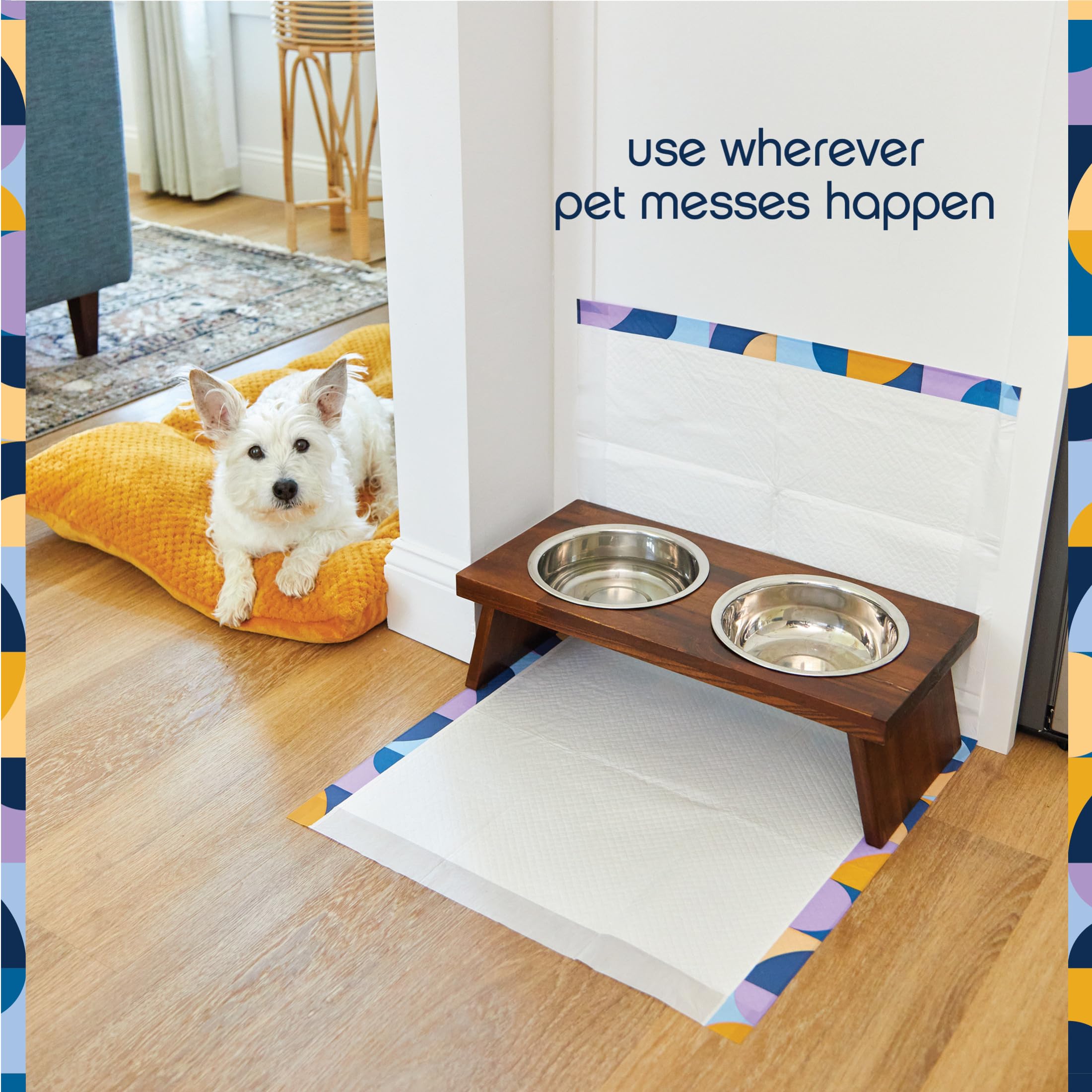Pet Life Unlimited Create-a-Size - Almohadillas modulares para Cachorros | Almohadillas de Entrenamiento | Control de olores sin Fragancia | Súper absorbentes | a Prueba de Fugas | Fabricado en los