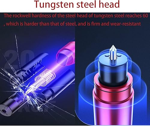 Miniatura 9 de Safe Hammer - Cortador de cinturón de seguridad para automóvil, cortador de cinturón de seguridad, cortador de cinturón de seguridad, herramienta de