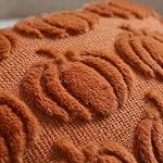 AVOIN colorlife Fall Pumpkin Caramel Throw Pillow Covers, 18 x 18 Inch Autumn Thanksgiving Harvest Soft Plush Faux Fur Jacquard Cushion Case Decoration for Sofa Couch Set of 2
