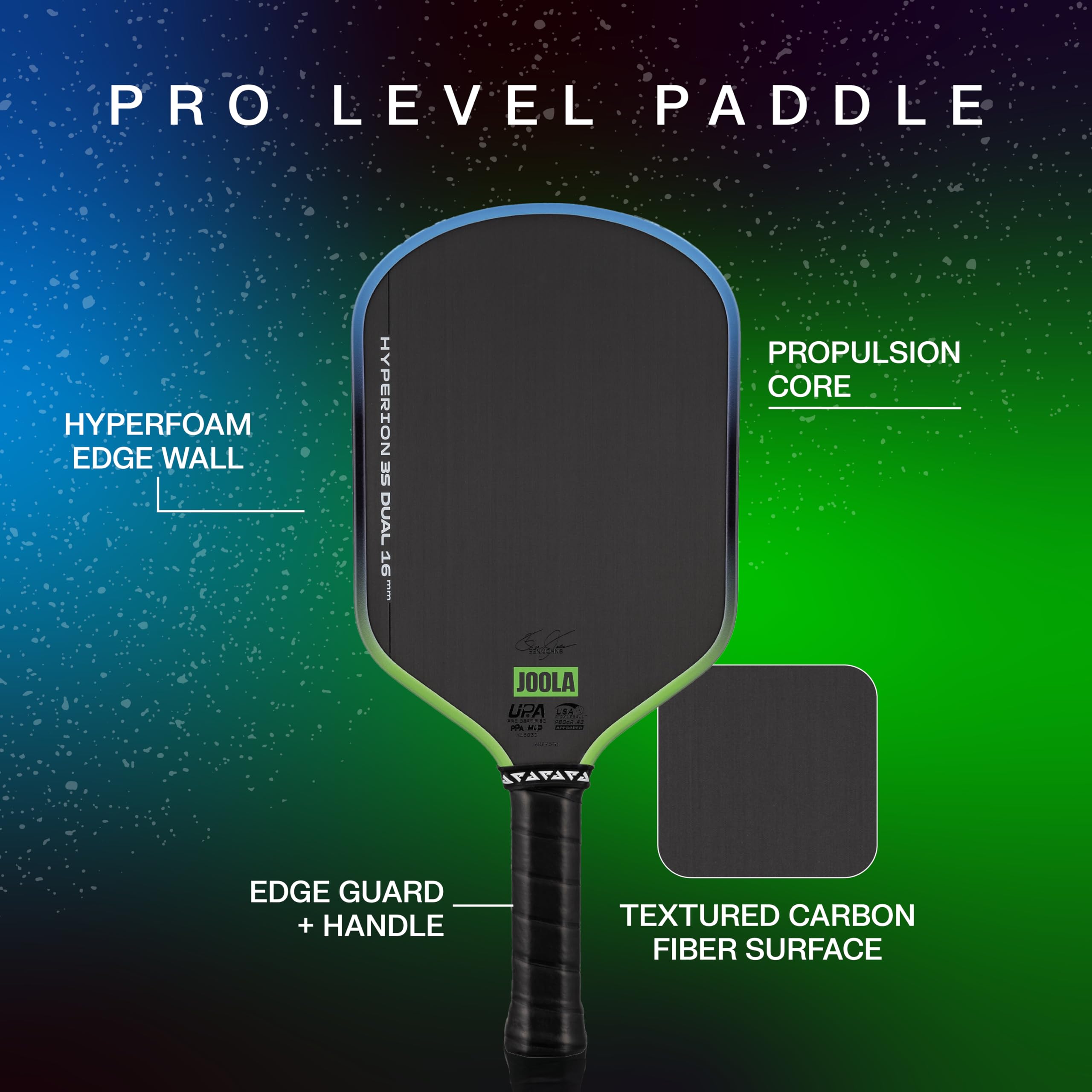 Amazon.com : JOOLA 3S Dual Pickleball Paddles – Raw Carbon Fiber
