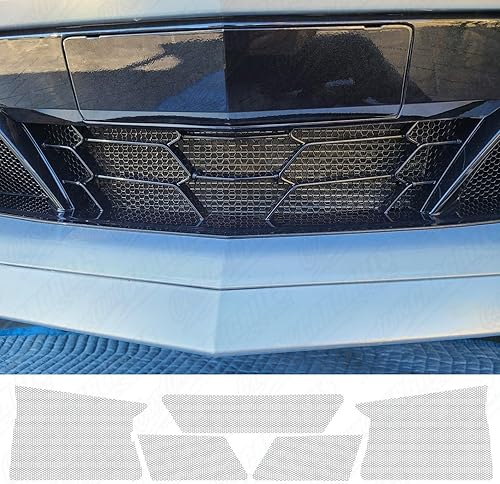 Miniatura 3 de customcargrills - Juego de 5 piezas de malla para Chevy Corvette Z06 y E-Ray C8 2023+ rejilla de ventilación para radiador