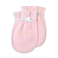 Vista 2 de TL Care Manoplas para bebé recién nacido, 100% algodón, sin arañazos, para niñas