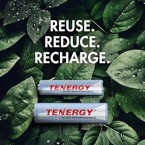 Miniatura 2 de Tenergy TN162 - Cargador de batería inteligente LCD de 8 bahías con 24 pilas recargables AA y AA, 12 pilas recargables AA y 12 pilas recargables AAA