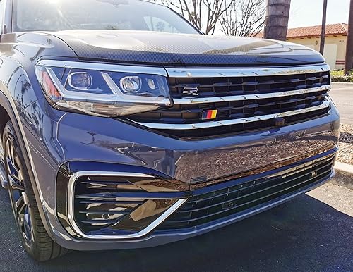 Miniatura 6 de iJDMTOY (1) insignia emblema de la bandera alemana adaptable a la parrilla delantera de autos alemanes, por ej.: Audi, BMW, Mercedes, Porsche,