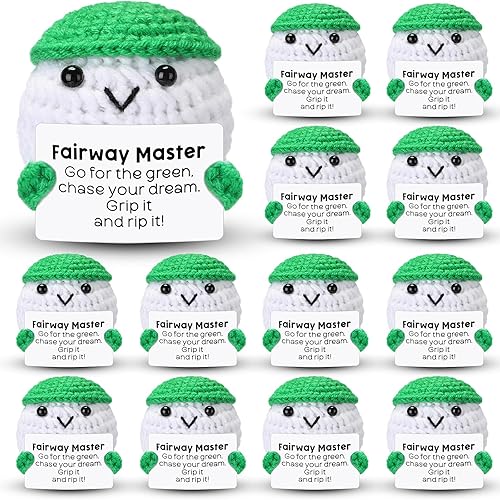 Miniatura 12 de 12 piezas de regalos pequeños de tenis para equipo de tenis de ganchillo a granel con tarjetas positivas, regalos de equipo hechos a mano para