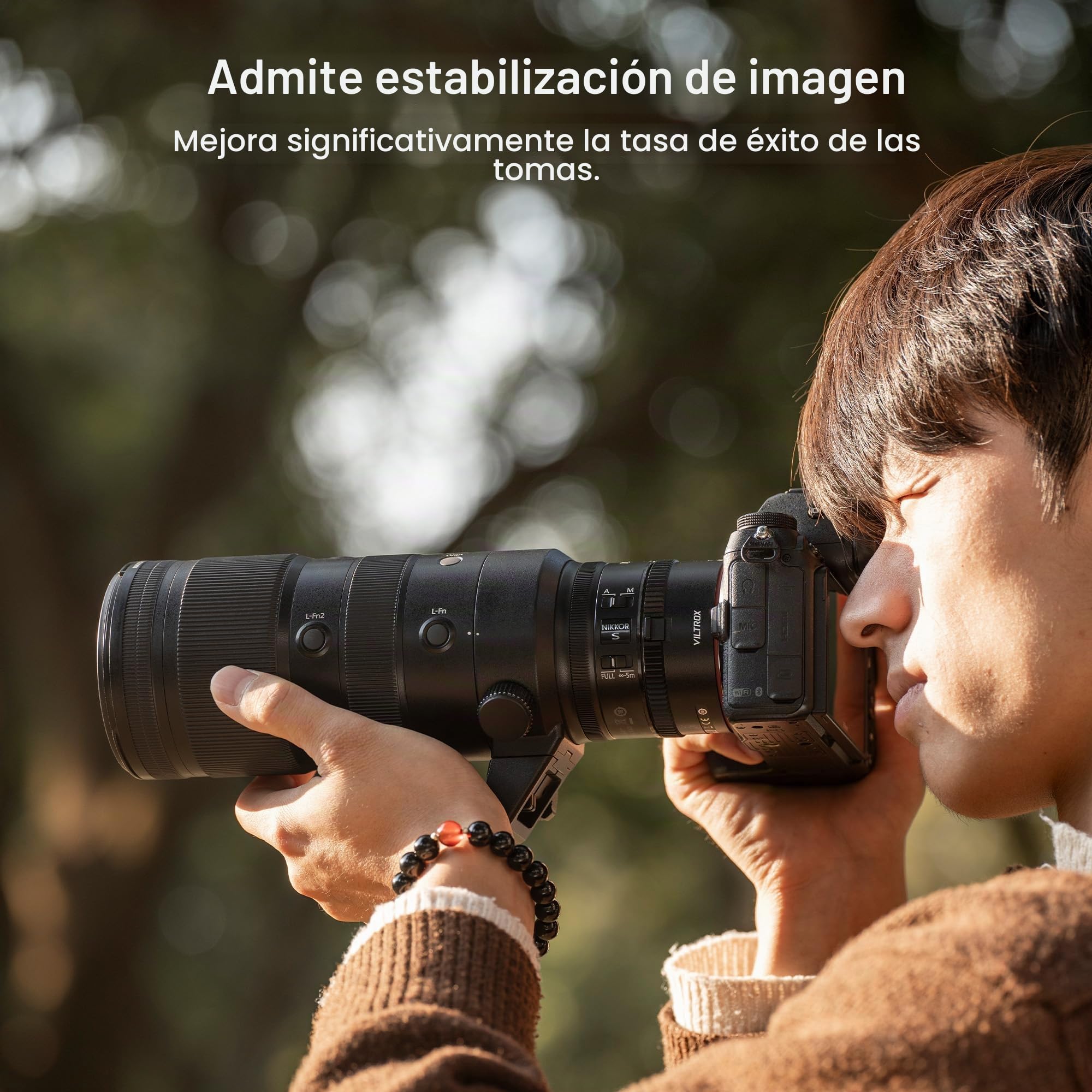VILTROX Teleconvertidor TC-2.0X para aumento de 2.0X, convertidor extensor de teleconvertidor de enfoque automático compatible con Nikon Z-Mount NIKKOR Z 70-200mm f/2.8VR S, 400mm f/4.5 VR S, 100