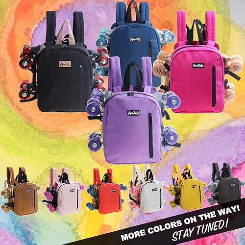 Miniatura 3 de JajaHoho Bolsas para patines de ruedas para mujeres y hombres, mochila multifuncional deportiva para patines de ruedas, patines de hielo, patines en