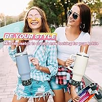 Vista 3 de 2 Piezas Protector de Base Boot para Vaso Stanley Quencher Adventure 40oz y Stanley IceFlow 20oz 30oz y Compatible con Botella de Agua Hydro Flask