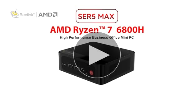 Amazon.com: Beelink SER5 MAX Mini PC, AMD Ryzen 7 6800H(8C