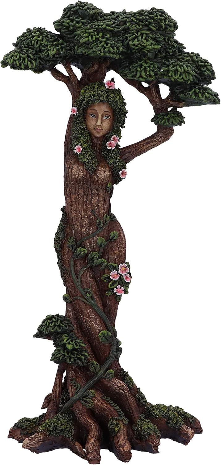 Nemesis Now Mother Nature Female Tree Spirit Woodland Figurine Ornament, Brown, 30.7cm, Natural Female Tree Spirit