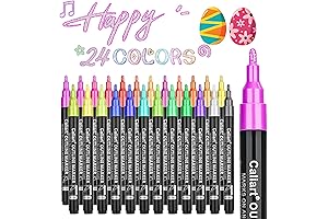 Caliart Shimmer Double-Line Doodles Markers
