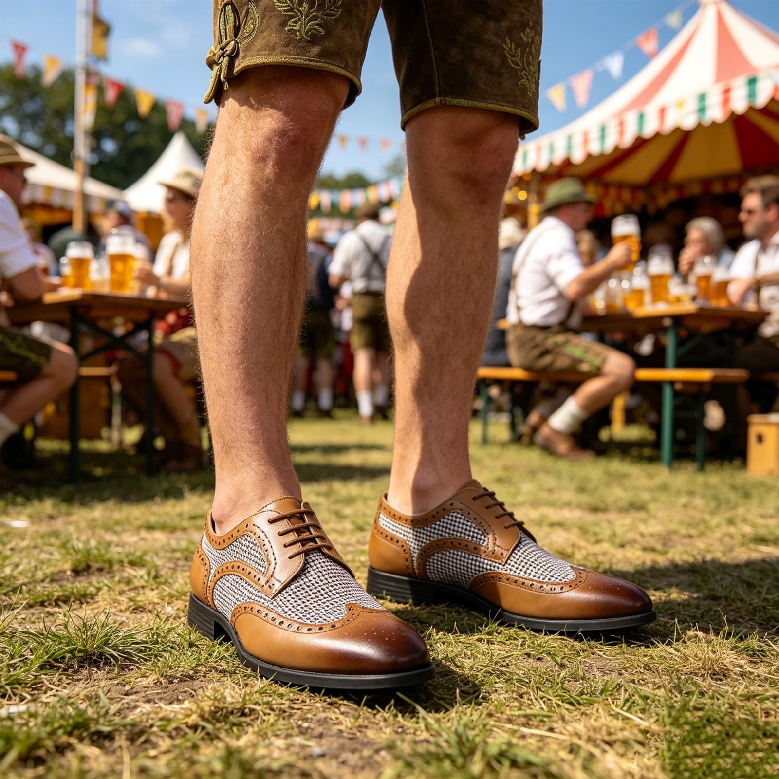 Generisch Ponadczasowe, eleganckie buty z wzorem w pepitki dla wszechstronnej przydatności na co dzień