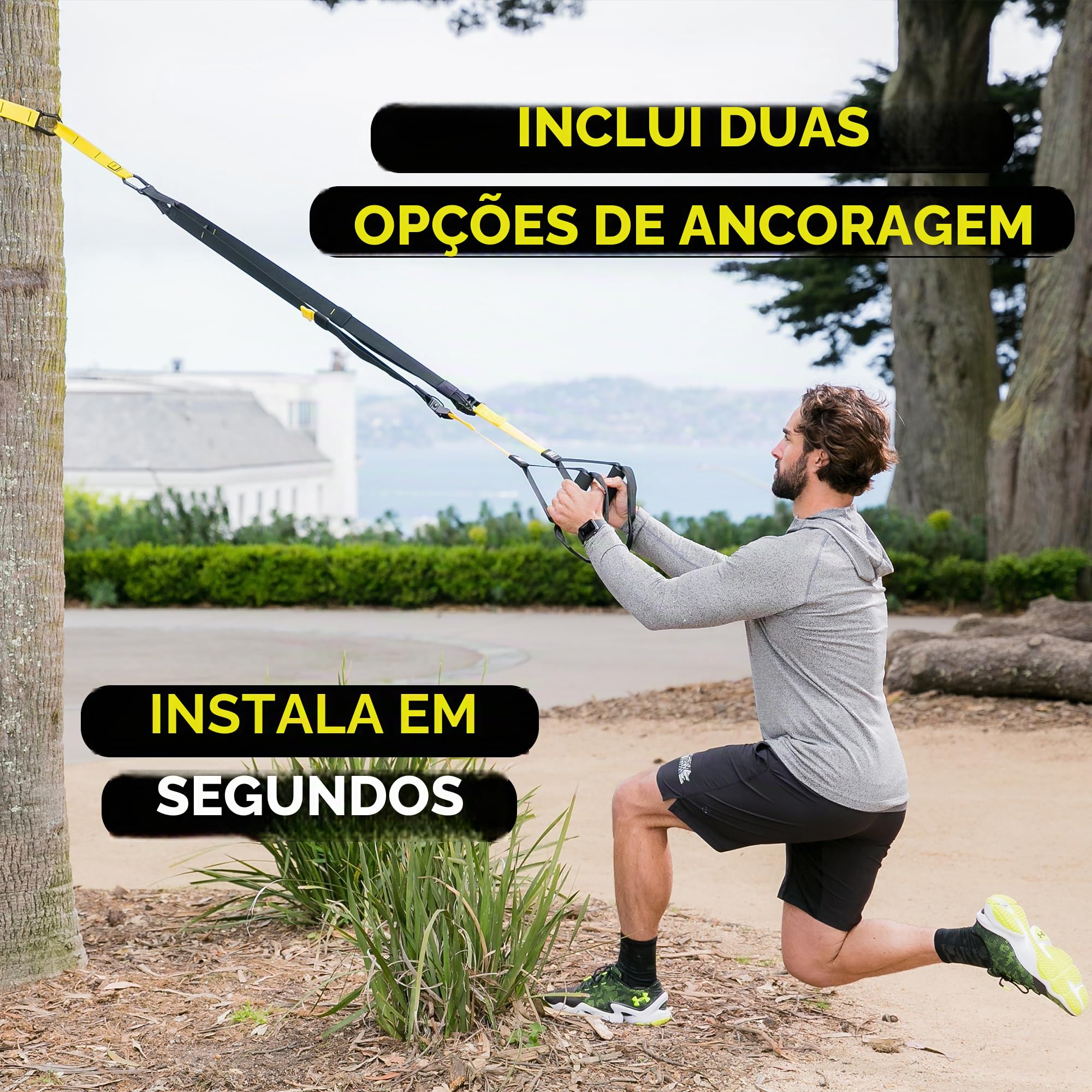 TRX Sistema de treinamento de suspensão multifuncional para