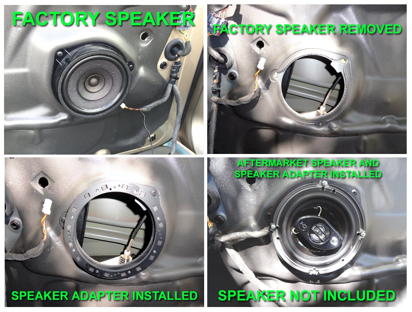 Speaker Adapter Spacers For 1984-1989 Chevrolet Corvette - SAK073_55-1 Pair