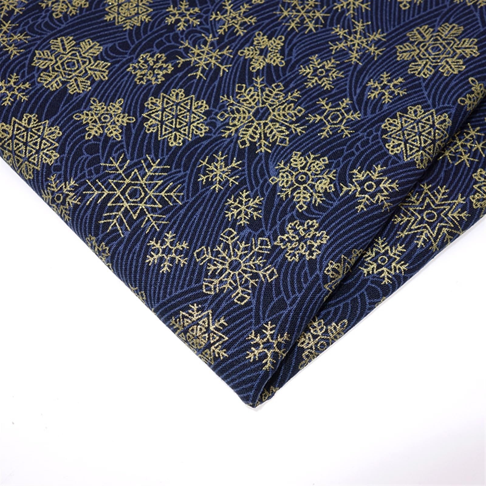 145 cm de ancho (longitud a partir de 1 m, tela de algodón azul marino, tela de costura para hacer kimono, materiales artesanales para niños, tela para coser (5,500 cm x 145 cm)