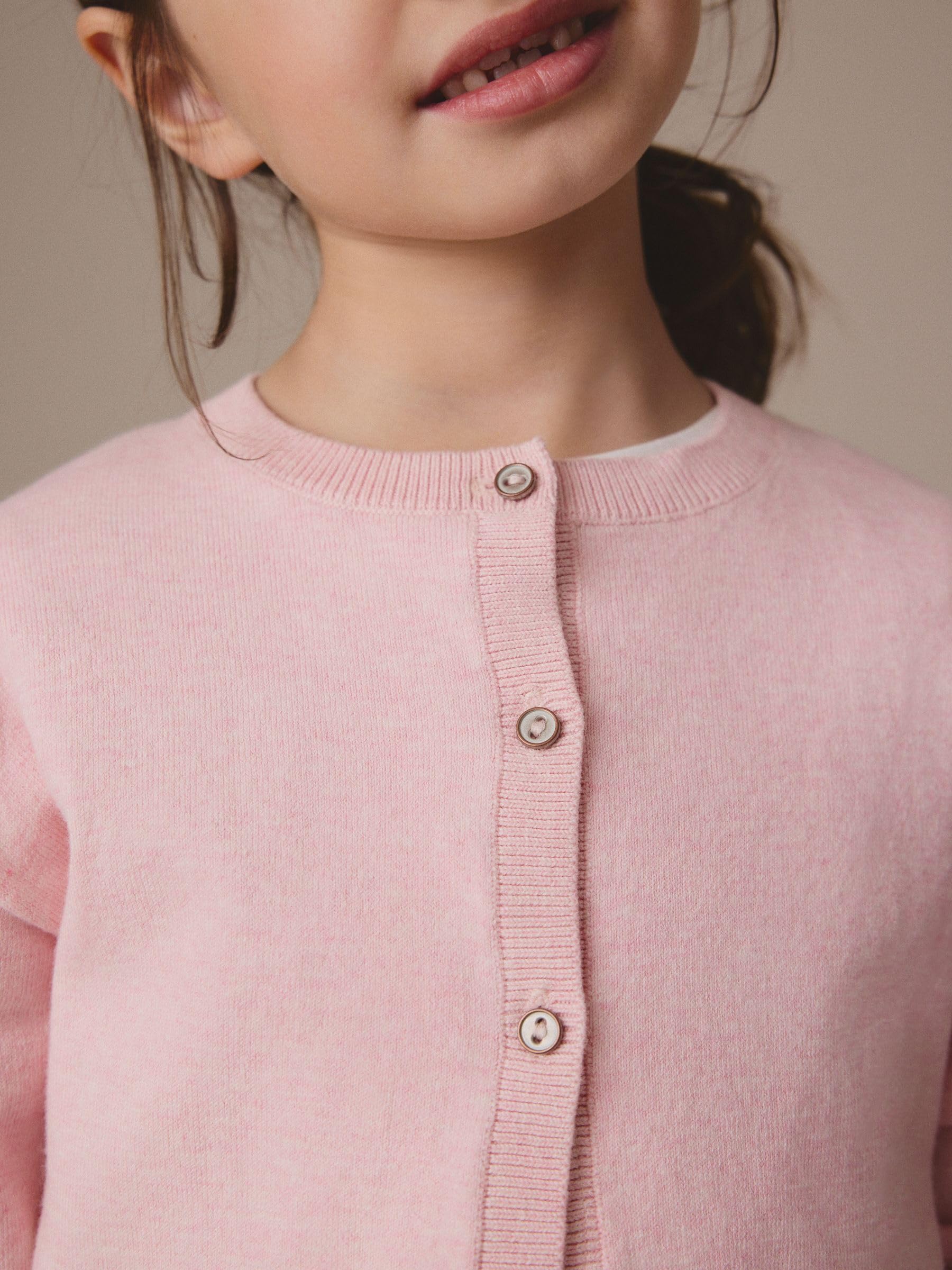 NEXT Mädchen Standard Strickjacke mit Knöpfen