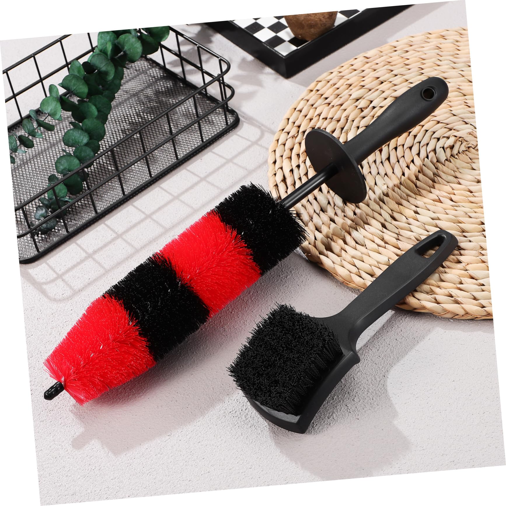 Gatuida 3 Ensembles De Brosses De Nettoyage De Pneus De Voiture Nettoyeur De Pneus Brosse De Moyeu De Roue De Nettoyage De Jante De Voiture De e De