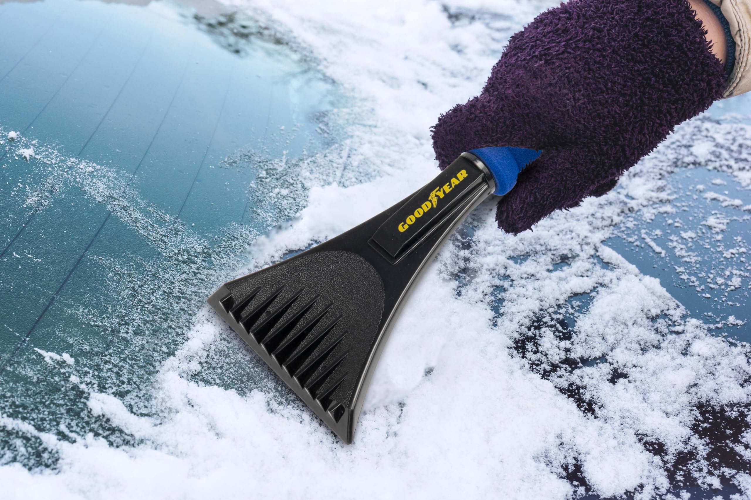 Goodyear Skrobak do lodu do przedniej szyby samochodu ABS + aluminium + TPR