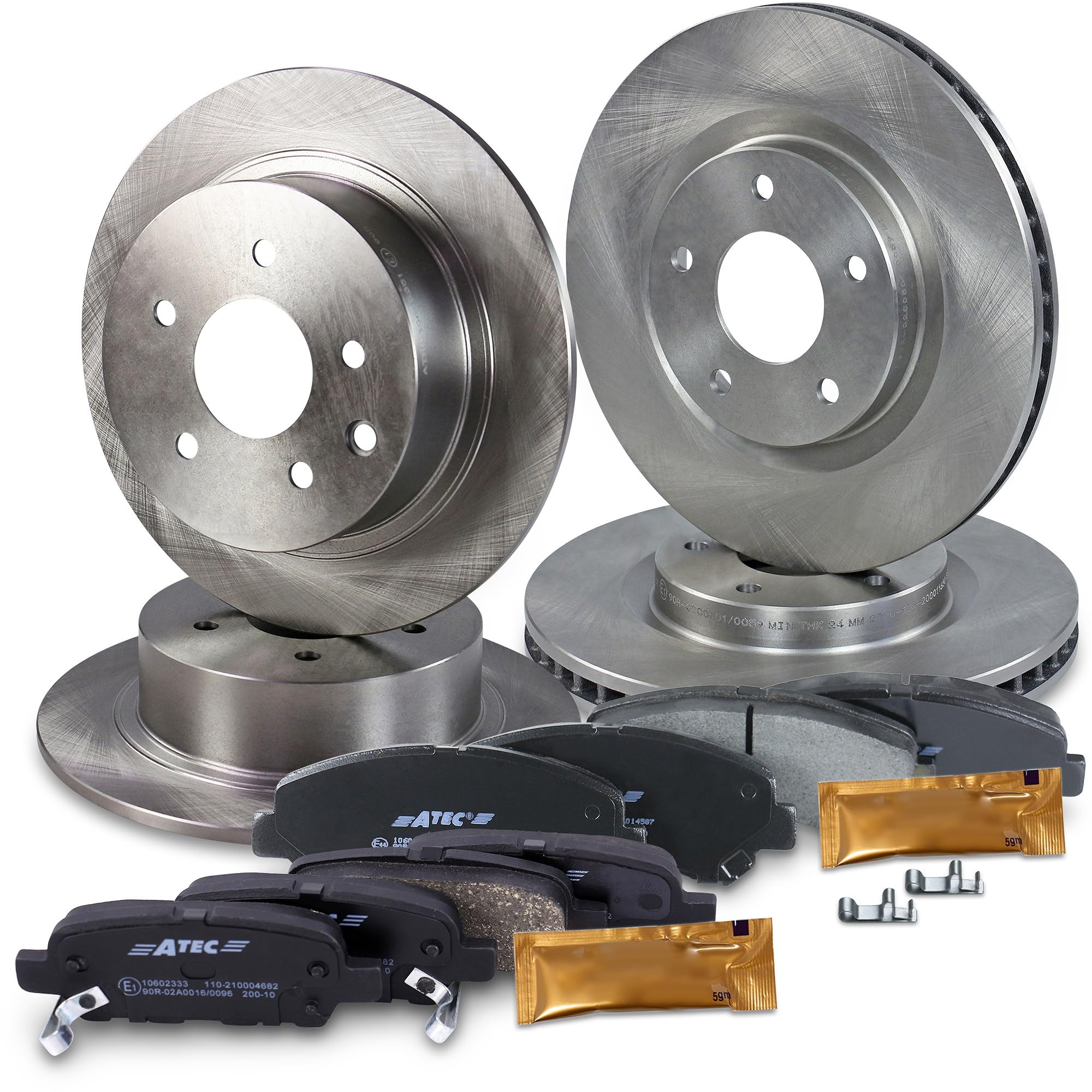 ATEC Germany Set freni incl. dischi anteriori Ø 295 mm ventilati + | Compatibile con: NISSAN QASHQAI / QASHQAI +2 I