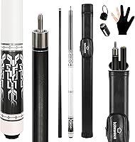 Vista 13 de HomeSeason Fiberglass Pool Cue 58" Professional Pool Stick 12.7mm 4-Layer Tip Low Deflection Cue Stick, 3 * 8/8Joint Pin, Ultra-Smooth, Billiard Cue