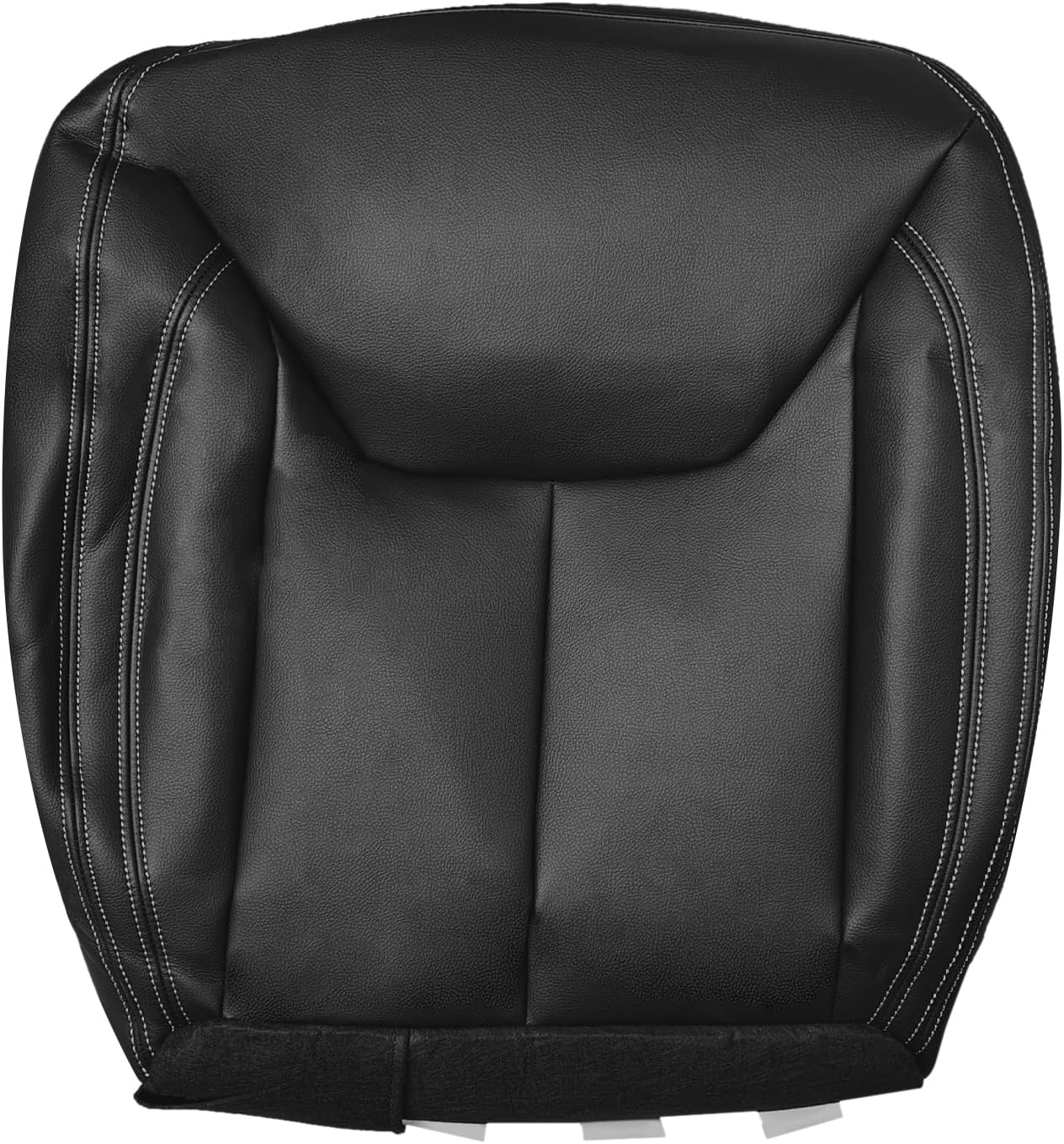 Front Driver Side Bottom Leather Seat Cover Black Compatible with Jeep Wrangler Rubicon Sahara 2013 2014 2015 2016 2017