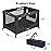 Pamo Babe Portable Crib Baby Playpen with Mattress and Carry Bag Black
