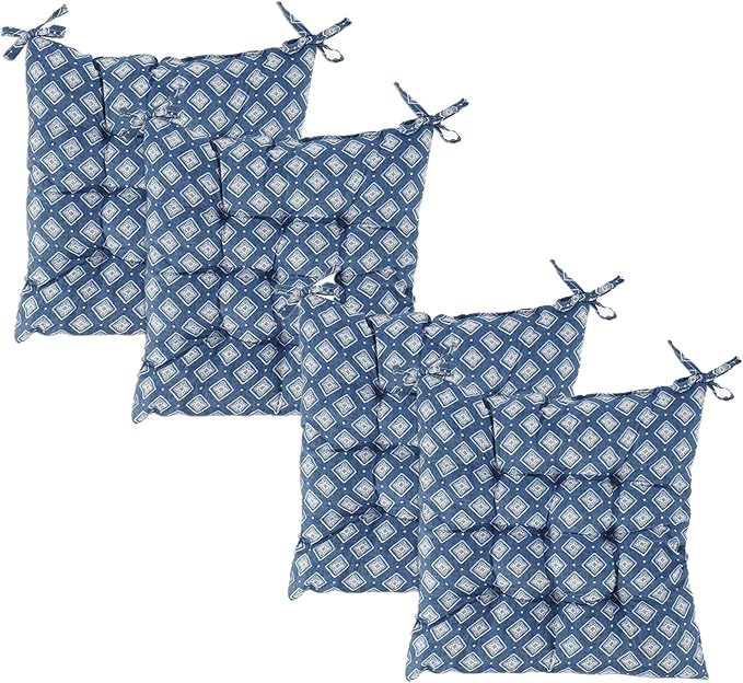 Chair Cushions for Dining Chairs Set of 4 Thin Office