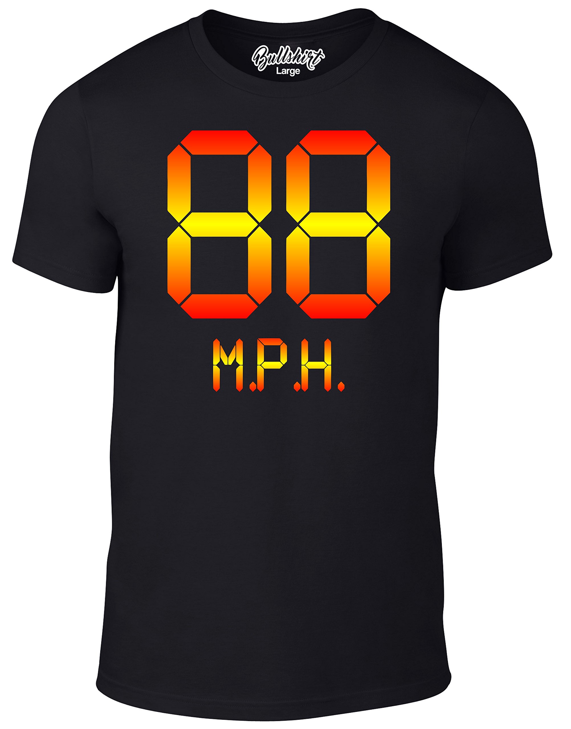 Reality Glitch Men's Black 88 Mph T-Shirt (Black)