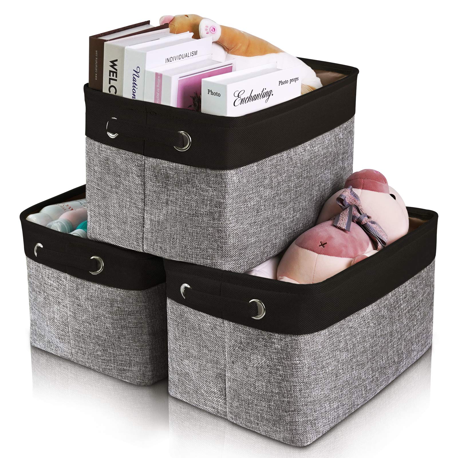 Buy Seniny Collapsible Storage Bins [3Pack] Storage Cubes Box, Large