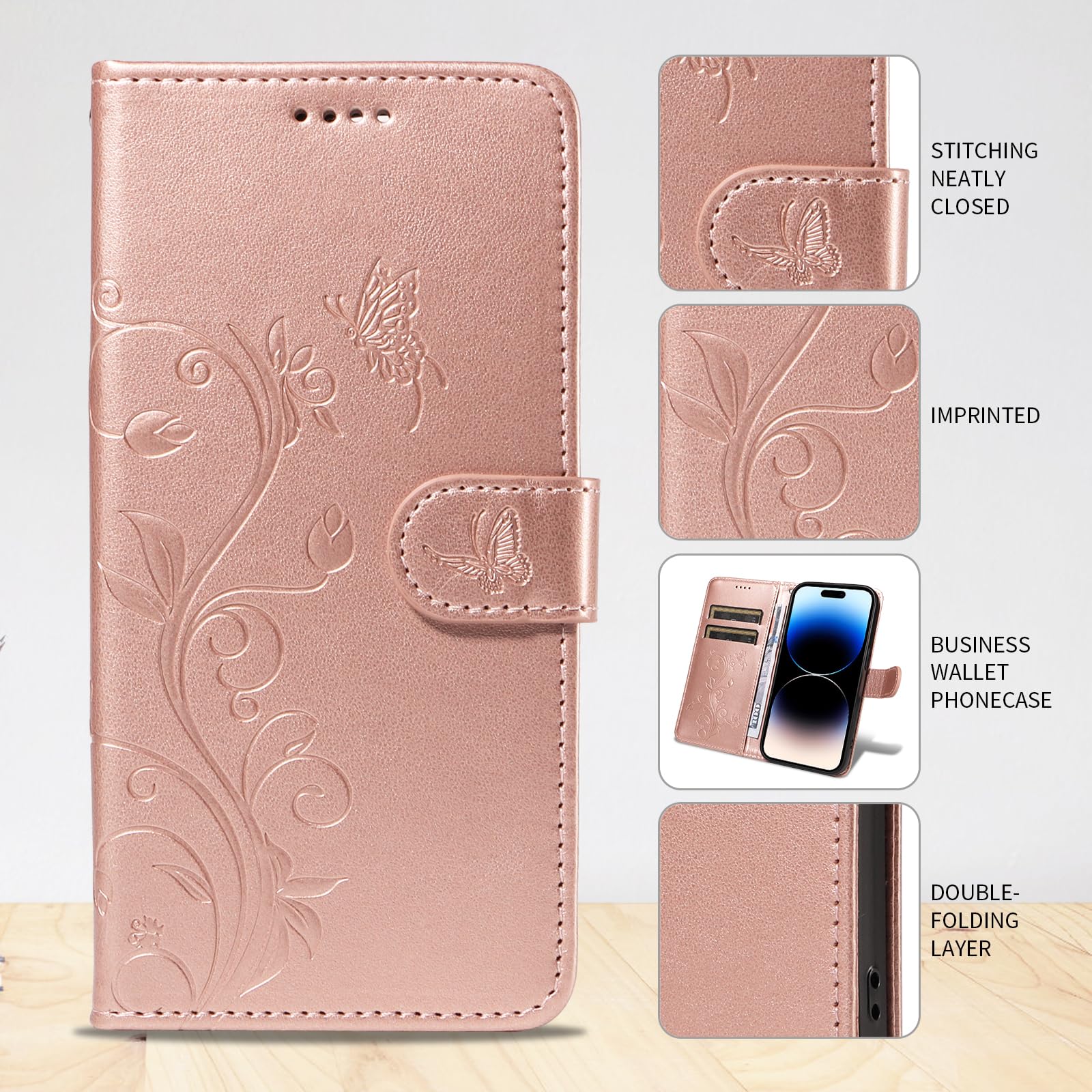 PEIYE Cover Pelle Per Honor X8, Portafoglio PU Pelle Slot